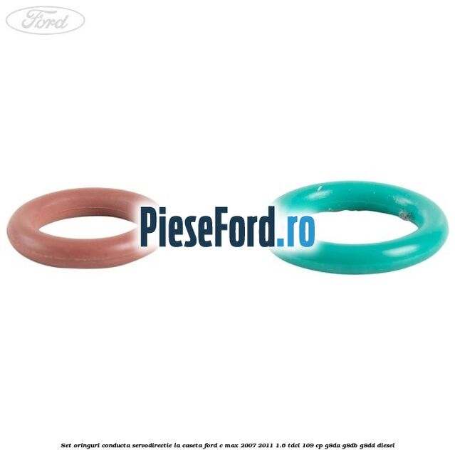 Set oringuri conducta servodirectie la caseta Ford C-Max 2007-2011 1.6 TDCi 109 cp G8DA, G8DB, G8DD diesel