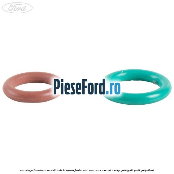 Set oringuri conducta servodirectie la caseta Ford C-Max 2007-2011 2.0 TDCi 136 cp G6DA, G6DB, G6DD, G6DG diesel
