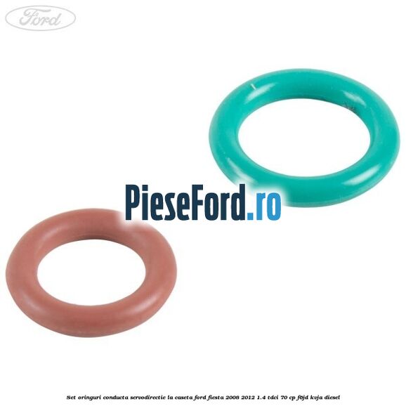 Set oringuri conducta servodirectie la caseta Ford Fiesta 2008-2012 1.4 TDCi 70 cp F6JD, KVJA diesel