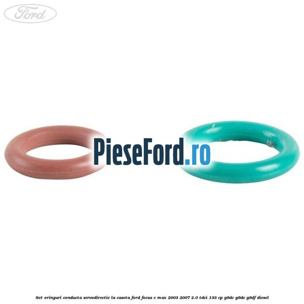 Set oringuri conducta servodirectie la caseta Ford Focus C-Max 2003-2007 2.0 TDCi 133 cp G6DC, G6DE, G6DF diesel