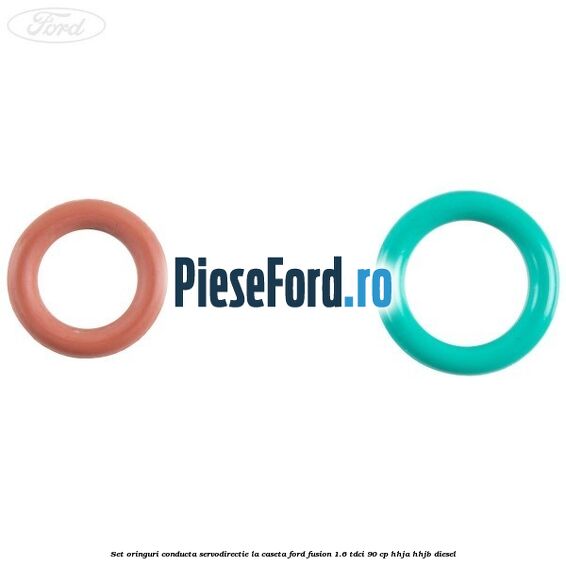 Set oringuri conducta servodirectie la caseta Ford Fusion 1.6 TDCi 90 cp HHJA, HHJB diesel