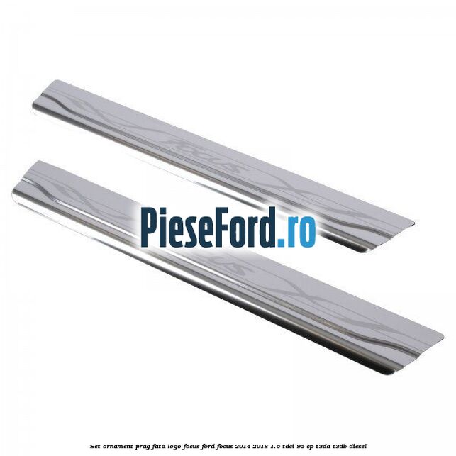Set ornament prag fata logo Focus Ford Focus 2014-2018 1.6 TDCi 95 cp T3DA, T3DB diesel