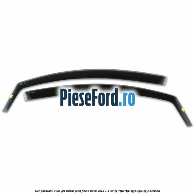 Set paravant 3 usi, gri inchis Ford Fiesta 2008-2012 1.4 97 cp RTJA, RTJB, SPJA, SPJC, SPJE benzina