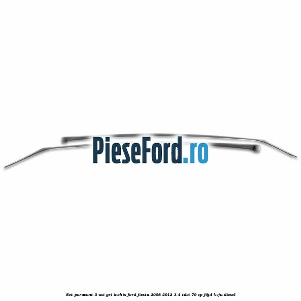 Set paravant 3 usi, gri inchis Ford Fiesta 2008-2012 1.4 TDCi 70 cp