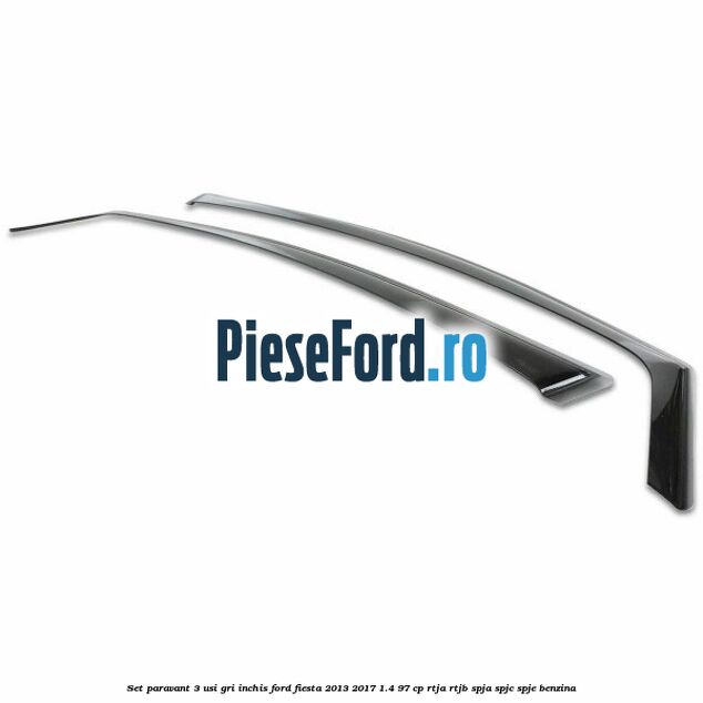 Set paravant 3 usi, gri inchis Ford Fiesta 2013-2017 1.4 97 cp RTJA, RTJB, SPJA, SPJC, SPJE benzina
