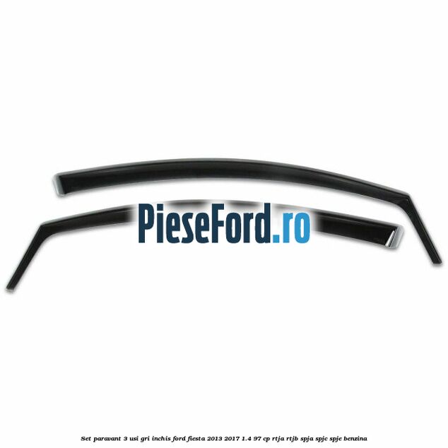 Set paravant 3 usi, gri inchis Ford Fiesta 2013-2017 1.4 97 cp RTJA, RTJB, SPJA, SPJC, SPJE benzina