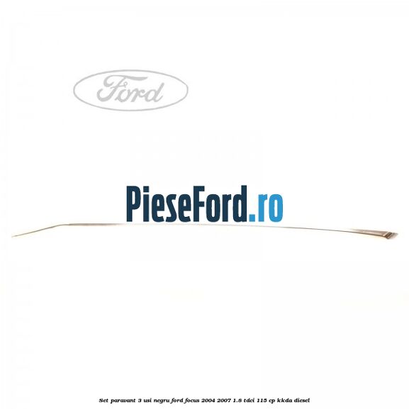 Set paravant 3 usi, negru Ford Focus 2004-2007 1.8 TDCi 115 cp KKDA diesel