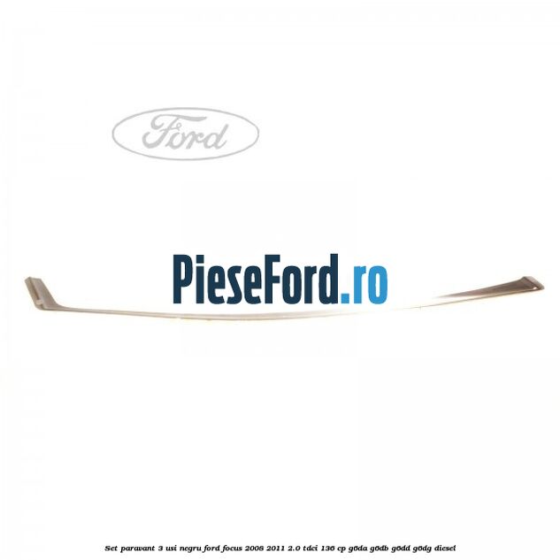 Set paravant 3 usi, negru Ford Focus 2008-2011 2.0 TDCi 136 cp G6DA, G6DB, G6DD, G6DG diesel
