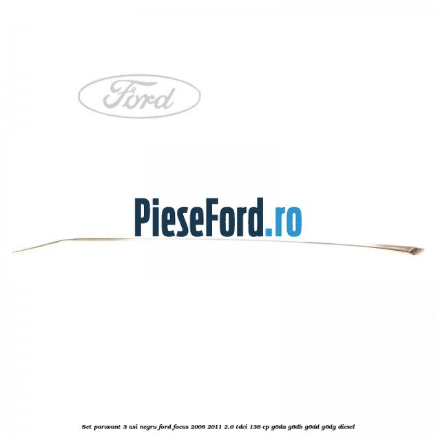 Set paravant 3 usi, negru Ford Focus 2008-2011 2.0 TDCi 136 cp G6DA, G6DB, G6DD, G6DG diesel