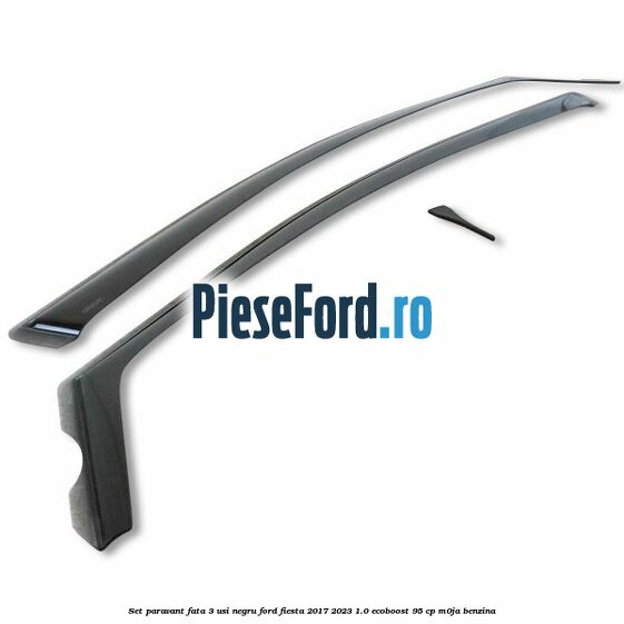Set paravant fata 3 usi, negru Ford Fiesta 2017-2023 1.0 EcoBoost 95 cp M0JA benzina
