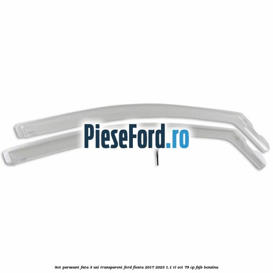 Set paravant fata 3 usi, transparent Ford Fiesta 2017-2023 1.1 Ti-VCT 75 cp FSJB benzina