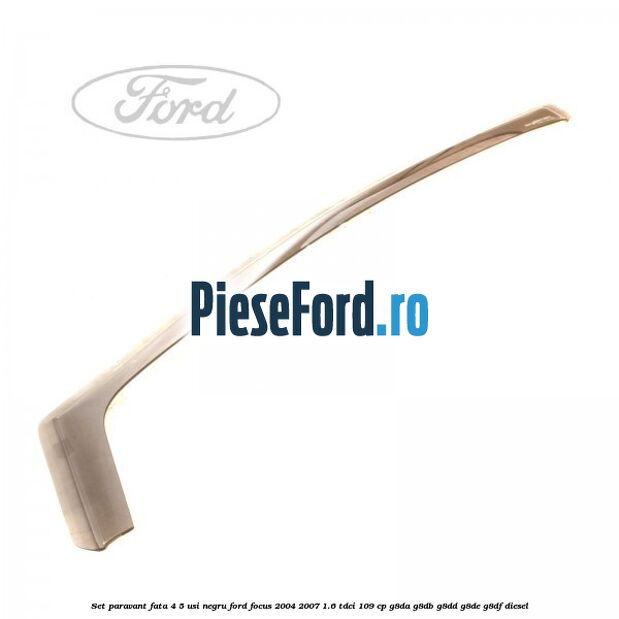 Set paravant fata 4/5 usi, negru Ford Focus 2004-2007 1.6 TDCi 109 cp G8DA, G8DB, G8DD, G8DE, G8DF diesel