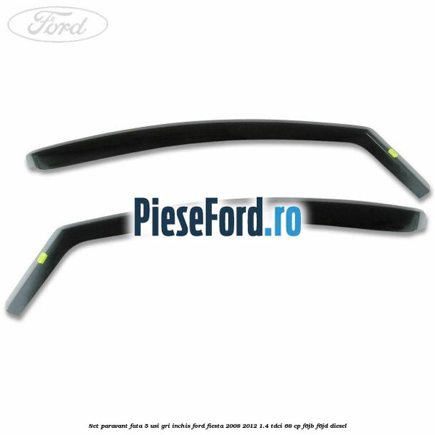 Set paravant fata 5 usi, gri inchis Ford Fiesta 2008-2012 1.4 TDCi 68 cp F6JB, F6JD diesel