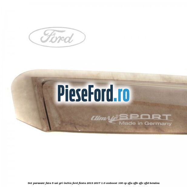 Set paravant fata 5 usi, gri inchis Ford Fiesta 2013-2017 1.0 EcoBoost 100 cp SFJA, SFJB, SFJC, SFJD benzina