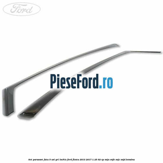 Set paravant fata 5 usi, gri inchis Ford Fiesta 2013-2017 1.25 82 cp SNJA, SNJB, SNJC, SNJD benzina