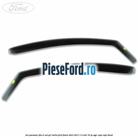 Set paravant fata 5 usi, gri inchis Ford Fiesta 2013-2017 1.5 TDCi 75 cp UGJC, XUJA, XUJB diesel