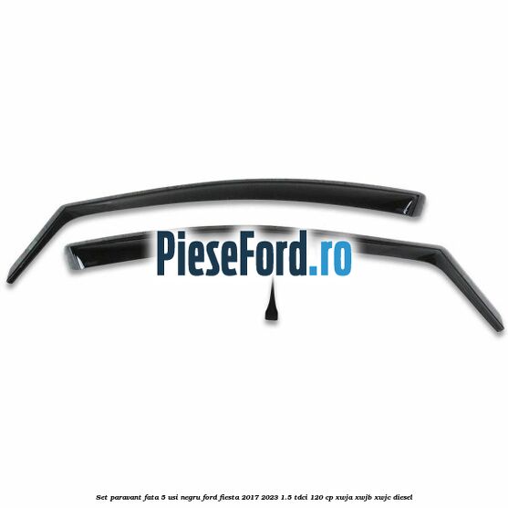 Set paravant fata 5 usi, negru Ford Fiesta 2017-2023 1.5 TDCi 120 cp XWJA, XWJB, XWJC diesel