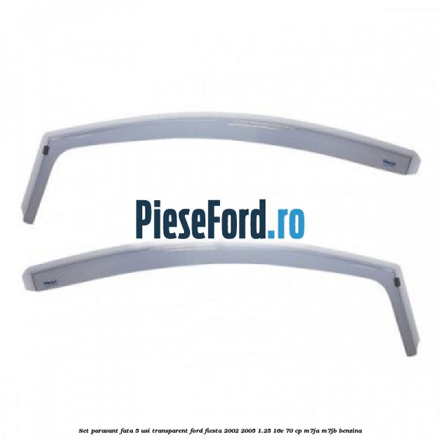 Set paravant fata 5 usi, transparent Ford Fiesta 2002-2005 1.25 16V 70 cp M7JA, M7JB benzina