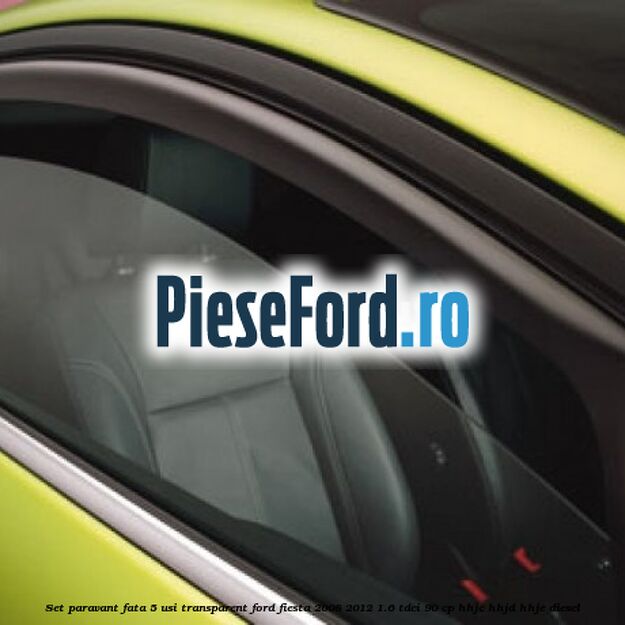 Set paravant fata 5 usi, transparent Ford Fiesta 2008-2012 1.6 TDCi 90 cp HHJC, HHJD, HHJE diesel