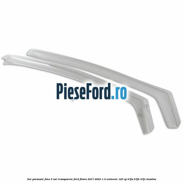 Set paravant fata 5 usi, transparent Ford Fiesta 2017-2023 1.0 EcoBoost 125 cp B7JA, B7JB, B7JC benzina