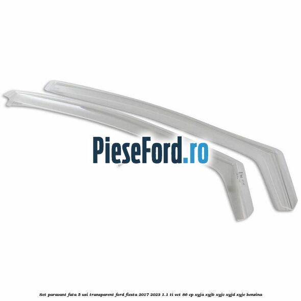 Set paravant fata 5 usi, transparent Ford Fiesta 2017-2023 1.1 Ti-VCT 86 cp XYJA, XYJB, XYJC, XYJD, XYJE benzina