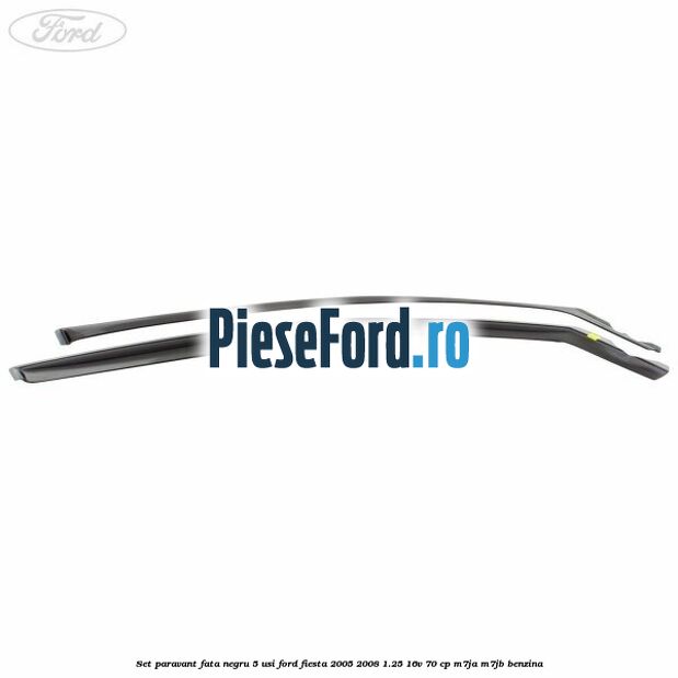 Set paravant fata negru 5 usi Ford Fiesta 2005-2008 1.25 16V 70 cp M7JA, M7JB benzina