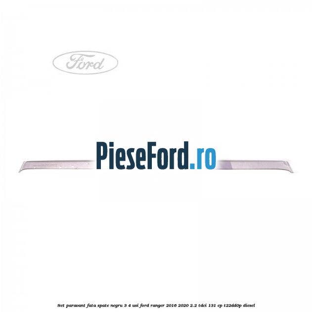 Set paravant fata spate negru 3/4 usi Ford Ranger 2016-2020 2.2 TDCi 131 cp T22DD0P diesel