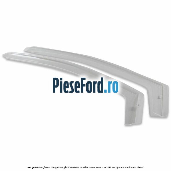Set paravant fata transparent Ford Tourneo Courier 2014-2018 1.6 TDCi 95 cp T3CA, T3CB, T3CC diesel