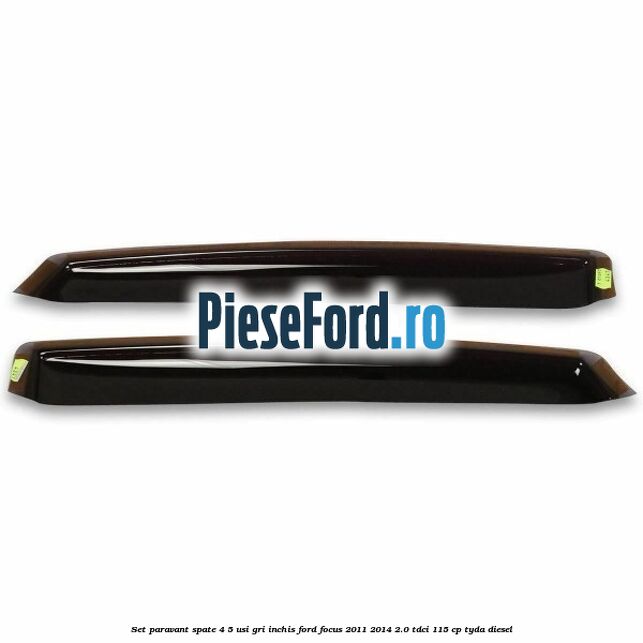 Set paravant spate 4/5 usi, gri inchis Ford Focus 2011-2014 2.0 TDCi 115 cp TYDA diesel