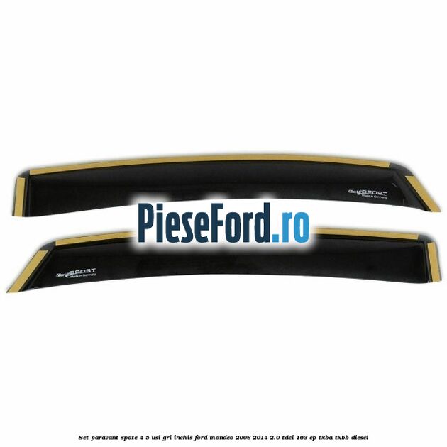Set paravant spate 4/5 usi, gri inchis Ford Mondeo 2008-2014 2.0 TDCi 163 cp TXBA, TXBB diesel