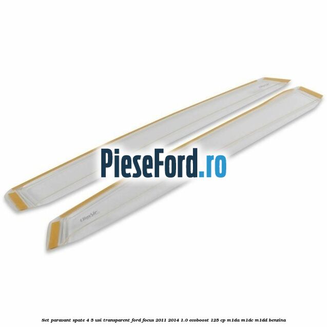 Set paravant spate 4/5 usi, transparent Ford Focus 2011-2014 1.0 EcoBoost 125 cp M1DA, M1DC, M1DD benzina