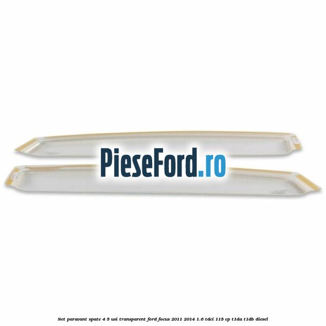 Set paravant spate 4/5 usi, transparent Ford Focus 2011-2014 1.6 TDCi 115 cp T1DA, T1DB diesel