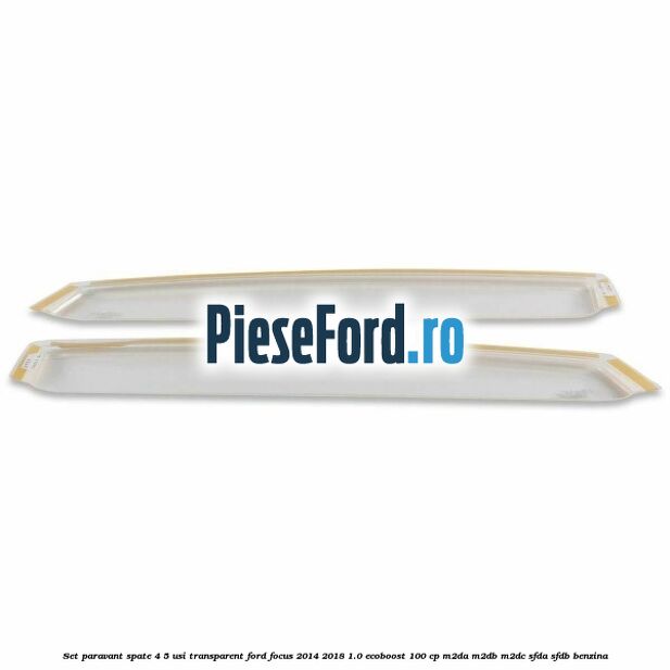 Set paravant spate 4/5 usi, transparent Ford Focus 2014-2018 1.0 EcoBoost 100 cp M2DA, M2DB, M2DC, SFDA, SFDB benzina