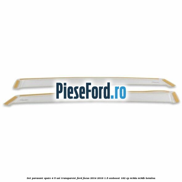 Set paravant spate 4/5 usi, transparent Ford Focus 2014-2018 1.5 EcoBoost 182 cp M9DA, M9DB benzina