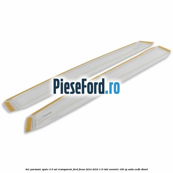 Set paravant spate 4/5 usi, transparent Ford Focus 2014-2018 1.5 TDCi ECOnetic 105 cp AEDA, XXDB diesel