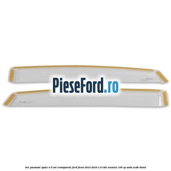 Set paravant spate 4/5 usi, transparent Ford Focus 2014-2018 1.5 TDCi ECOnetic 105 cp AEDA, XXDB diesel