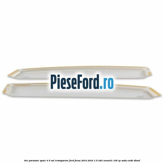 Set paravant spate 4/5 usi, transparent Ford Focus 2014-2018 1.5 TDCi ECOnetic 105 cp AEDA, XXDB diesel