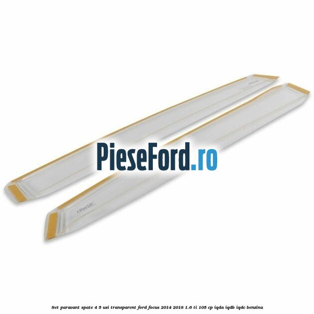 Set paravant spate 4/5 usi, transparent Ford Focus 2014-2018 1.6 Ti 105 cp IQDA, IQDB, IQDC benzina