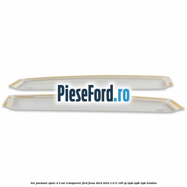 Set paravant spate 4/5 usi, transparent Ford Focus 2014-2018 1.6 Ti 105 cp IQDA, IQDB, IQDC benzina