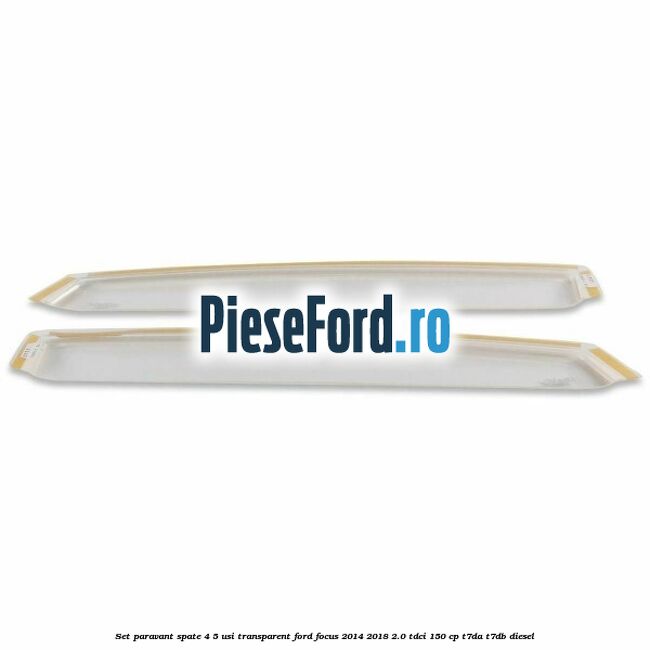 Set paravant spate 4/5 usi, transparent Ford Focus 2014-2018 2.0 TDCi 150 cp T7DA, T7DB diesel
