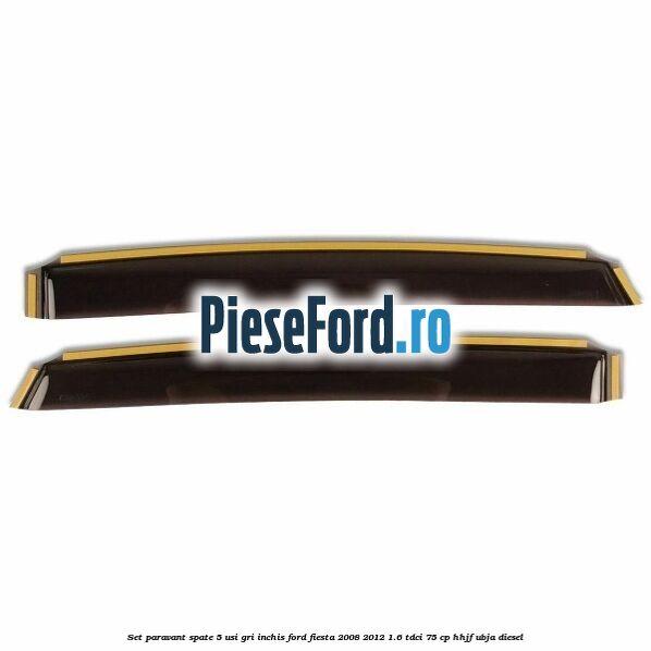Set paravant spate 5 usi, gri inchis Ford Fiesta 2008-2012 1.6 TDCi 75 cp HHJF, UBJA diesel
