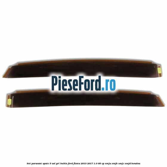 Set paravant spate 5 usi, gri inchis Ford Fiesta 2013-2017 1.0 65 cp XMJA, XMJB, XMJC, XMJD benzina