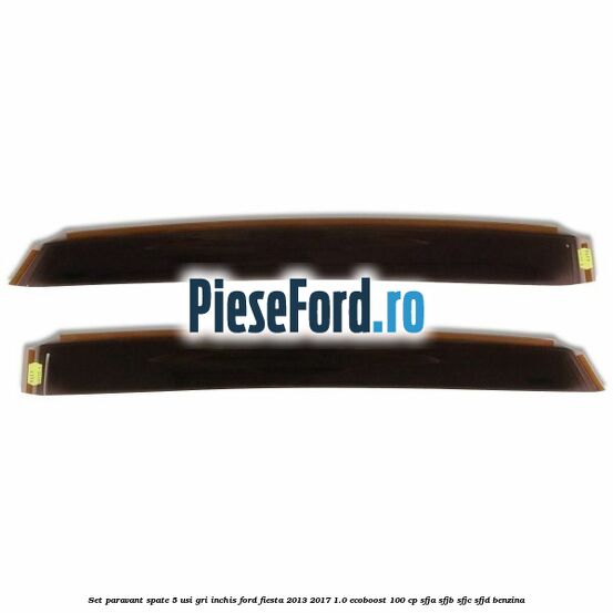 Set paravant spate 5 usi, gri inchis Ford Fiesta 2013-2017 1.0 EcoBoost 100 cp SFJA, SFJB, SFJC, SFJD benzina