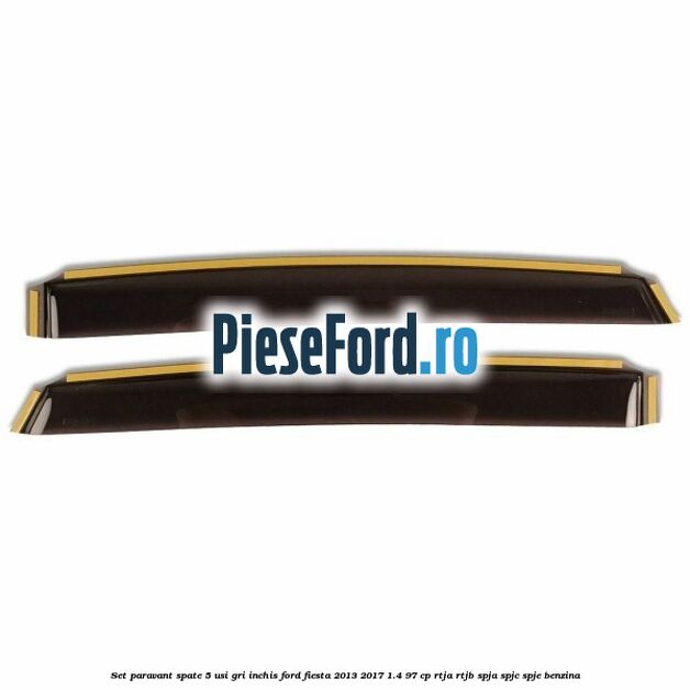 Set paravant spate 5 usi, gri inchis Ford Fiesta 2013-2017 1.4 97 cp RTJA, RTJB, SPJA, SPJC, SPJE benzina