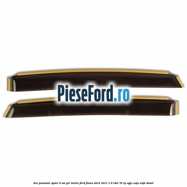 Set paravant spate 5 usi, gri inchis Ford Fiesta 2013-2017 1.5 TDCi 75 cp UGJC, XUJA, XUJB diesel