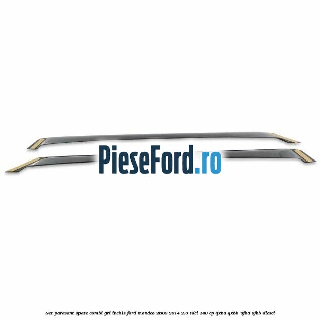 Set paravant spate combi, gri inchis Ford Mondeo 2008-2014 2.0 TDCi 140 cp QXBA, QXBB, UFBA, UFBB diesel