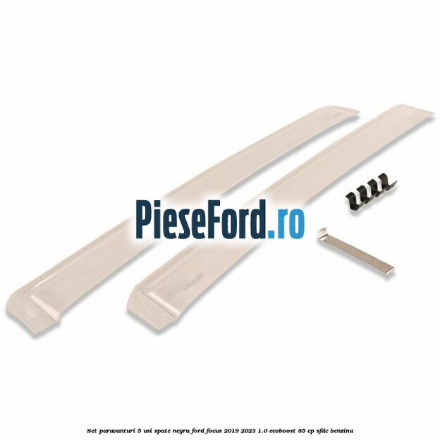 Set paravanturi 5 usi spate negru Ford Focus 2019-2023 1.0 EcoBoost 85 cp SFDC benzina
