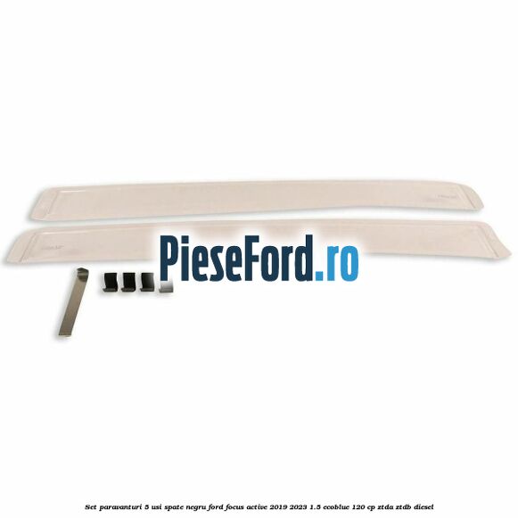 Set paravanturi 5 usi spate negru Ford Focus Active 2019-2023 1.5 EcoBlue 120 cp ZTDA, ZTDB diesel
