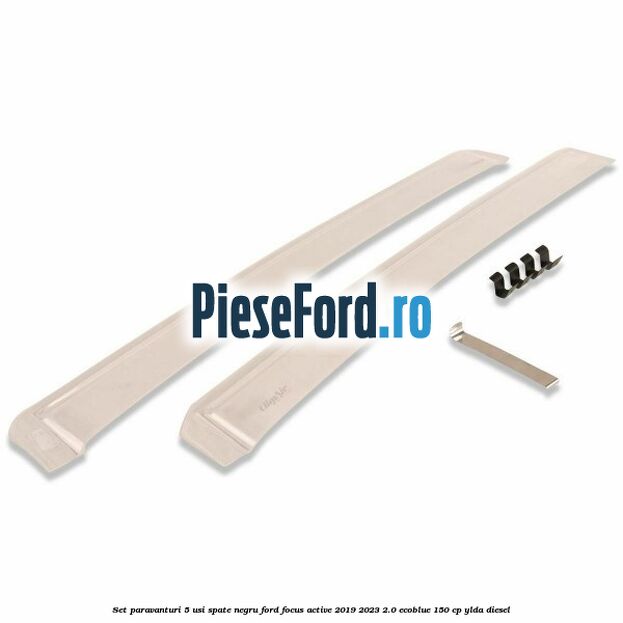 Set paravanturi 5 usi spate negru Ford Focus Active 2019-2023 2.0 EcoBlue 150 cp YLDA diesel