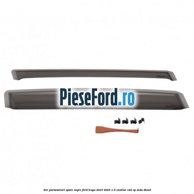 Set paravanturi spate negre Ford Kuga 2019-2023 1.5 EcoBlue 120 cp ZTDA diesel